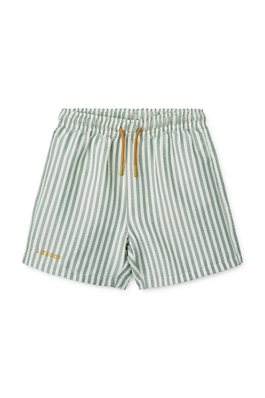 Detské plavkové šortky Liewood Duke Stripe Board Shorts tyrkysová farba, LW19940