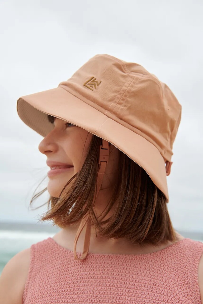 Detský klobúk Liewood Seraphina Sporty Bucket Hat oranžová farba, LW19666