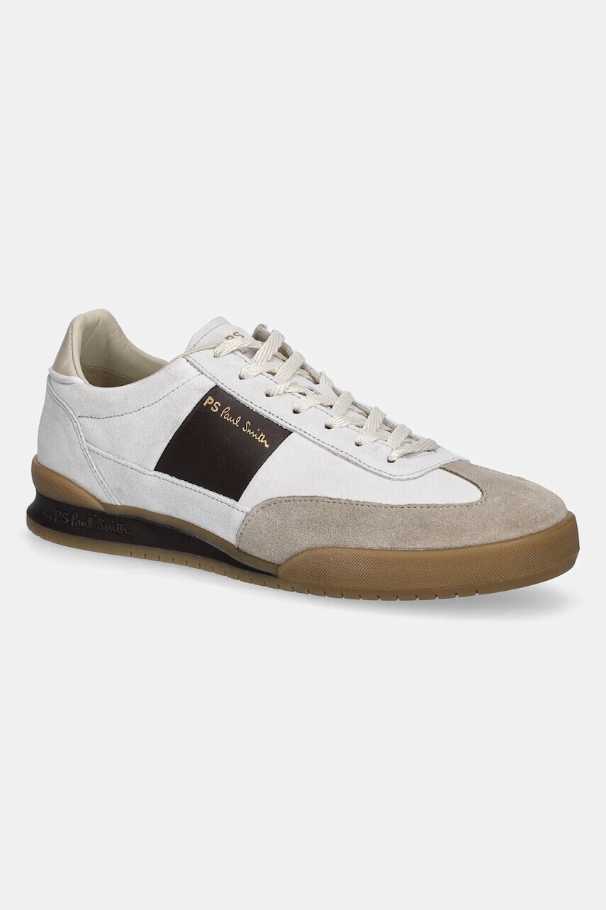 Semišové tenisky PS Paul Smith Dover pánske, biela farba, M2S-DVR61-PSUE