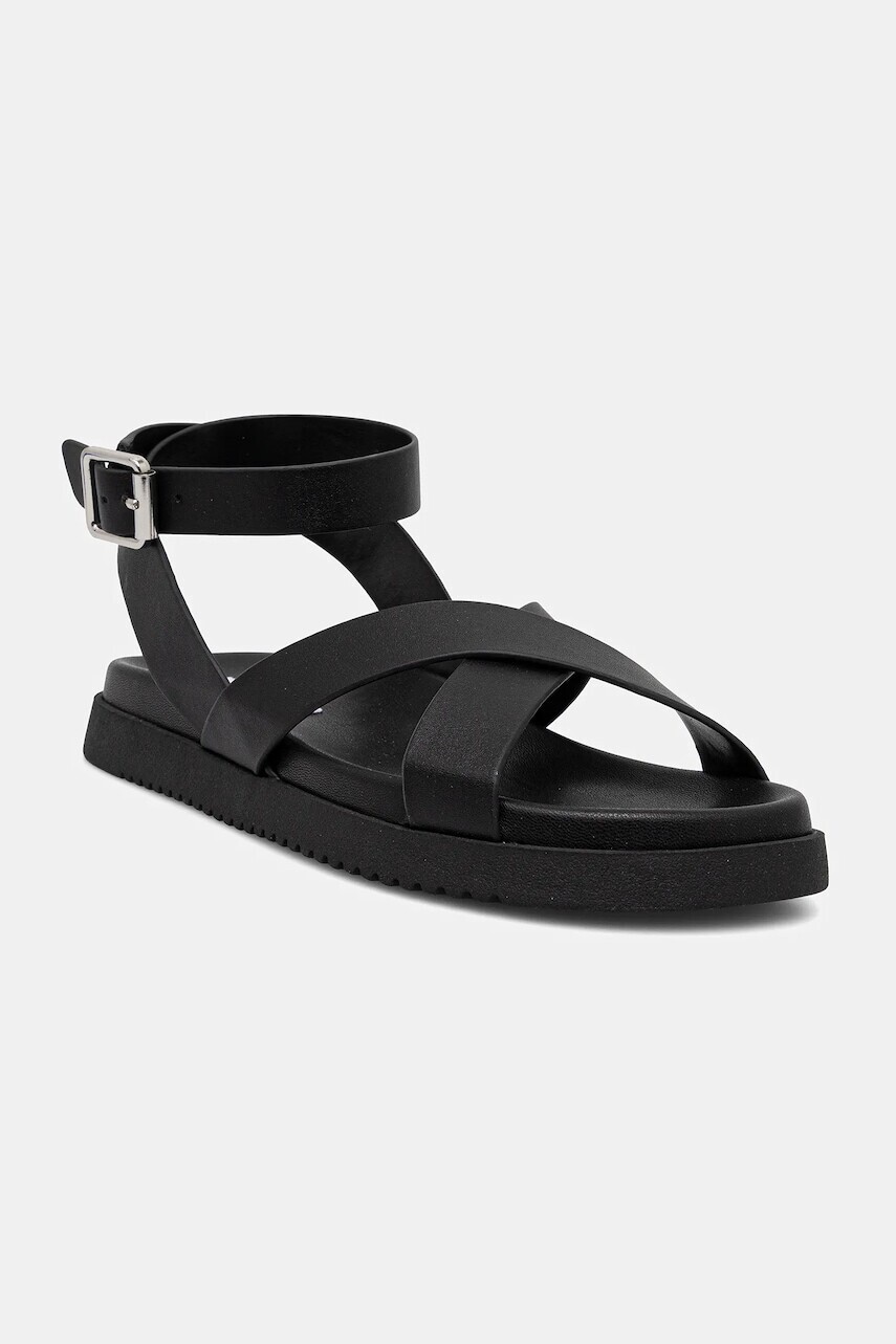 Kožené sandále Steve Madden My Bestie dámske, čierna farba, SM11003787
