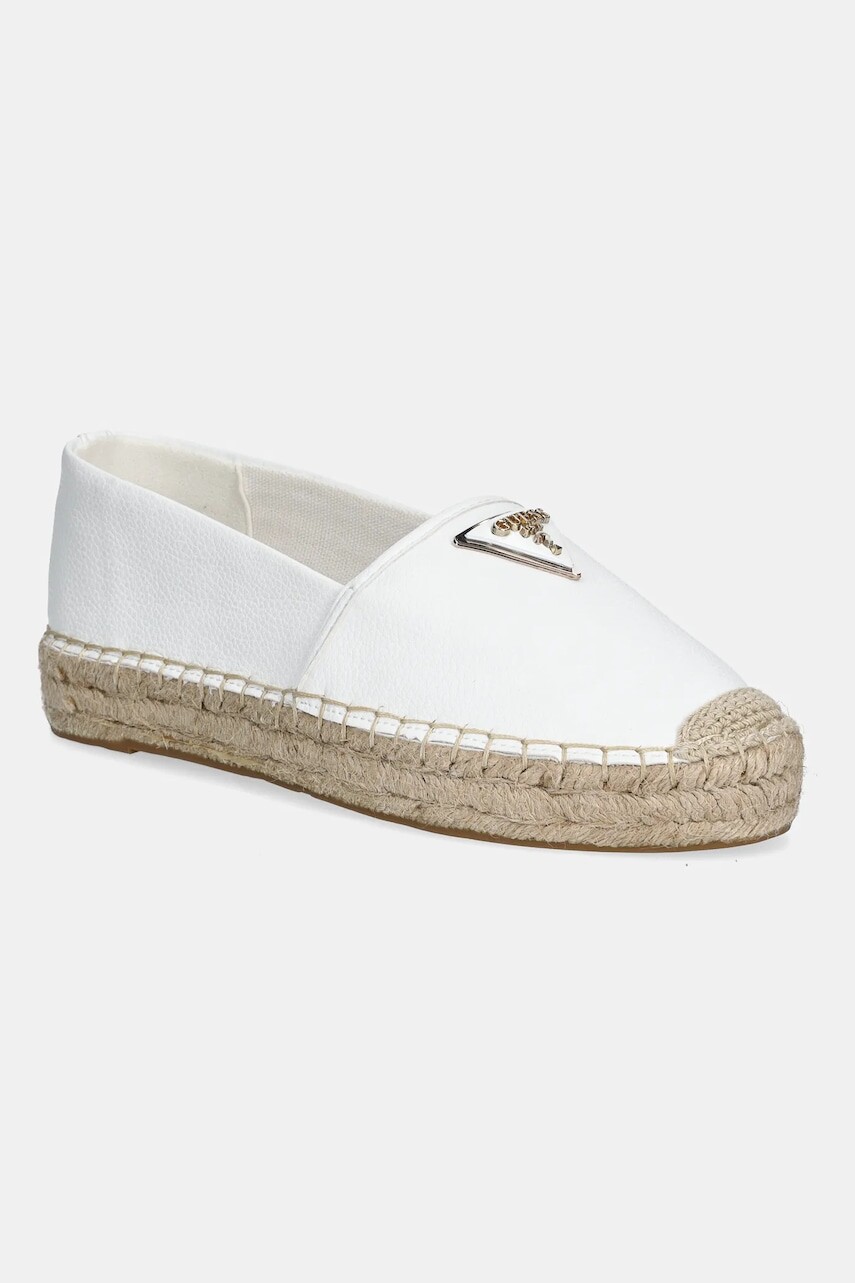 Espadrilky Guess JOLANDY biela farba, FLJLND LEA14