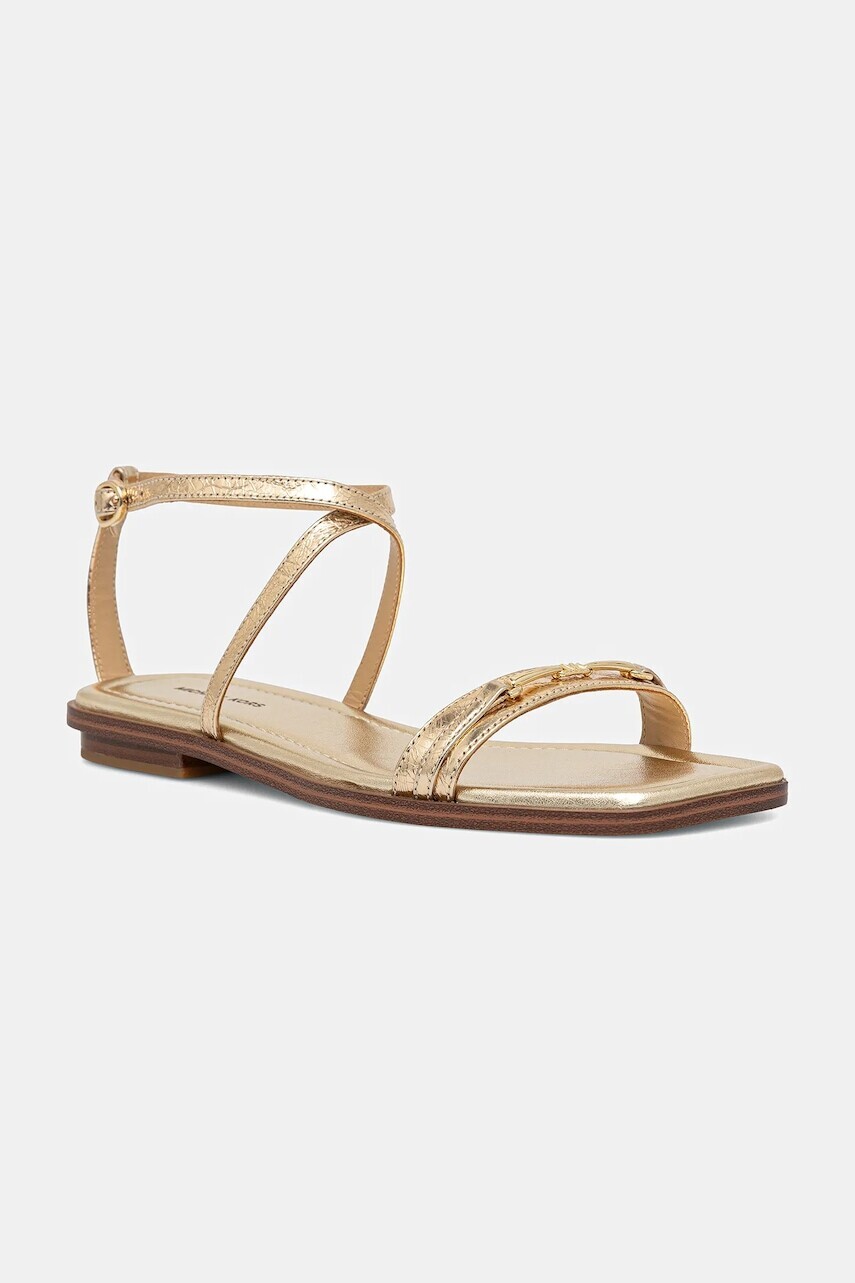 Kožené sandále MICHAEL Michael Kors Lena dámske, zlatá farba, 40S5LEFS1M.740