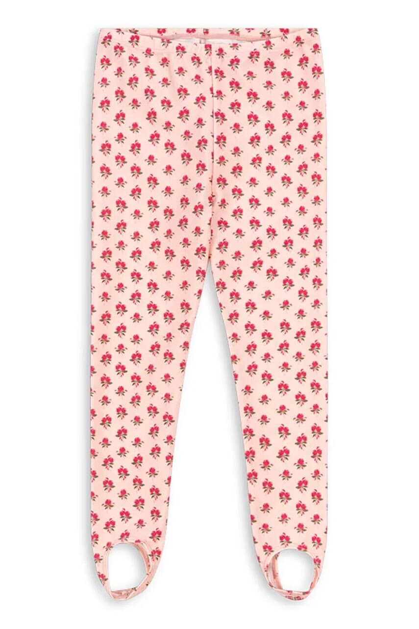 Detské legíny Konges Sløjd MOUSSE LEGGING ružová farba, vzorované, KS103248
