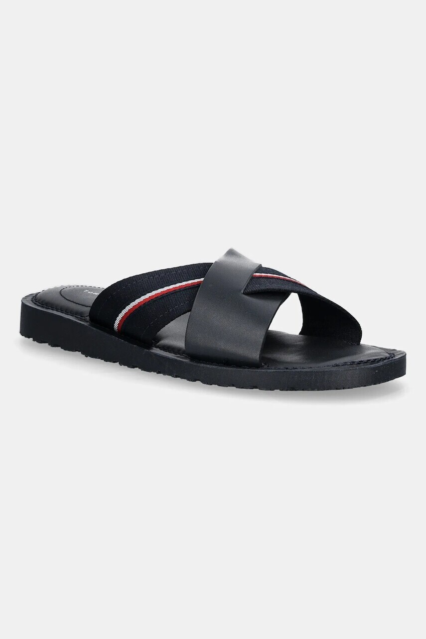 Šľapky Tommy Hilfiger CORE HILFIGER LH CRISS C SANDAL tmavomodrá farba, FM0FM05415