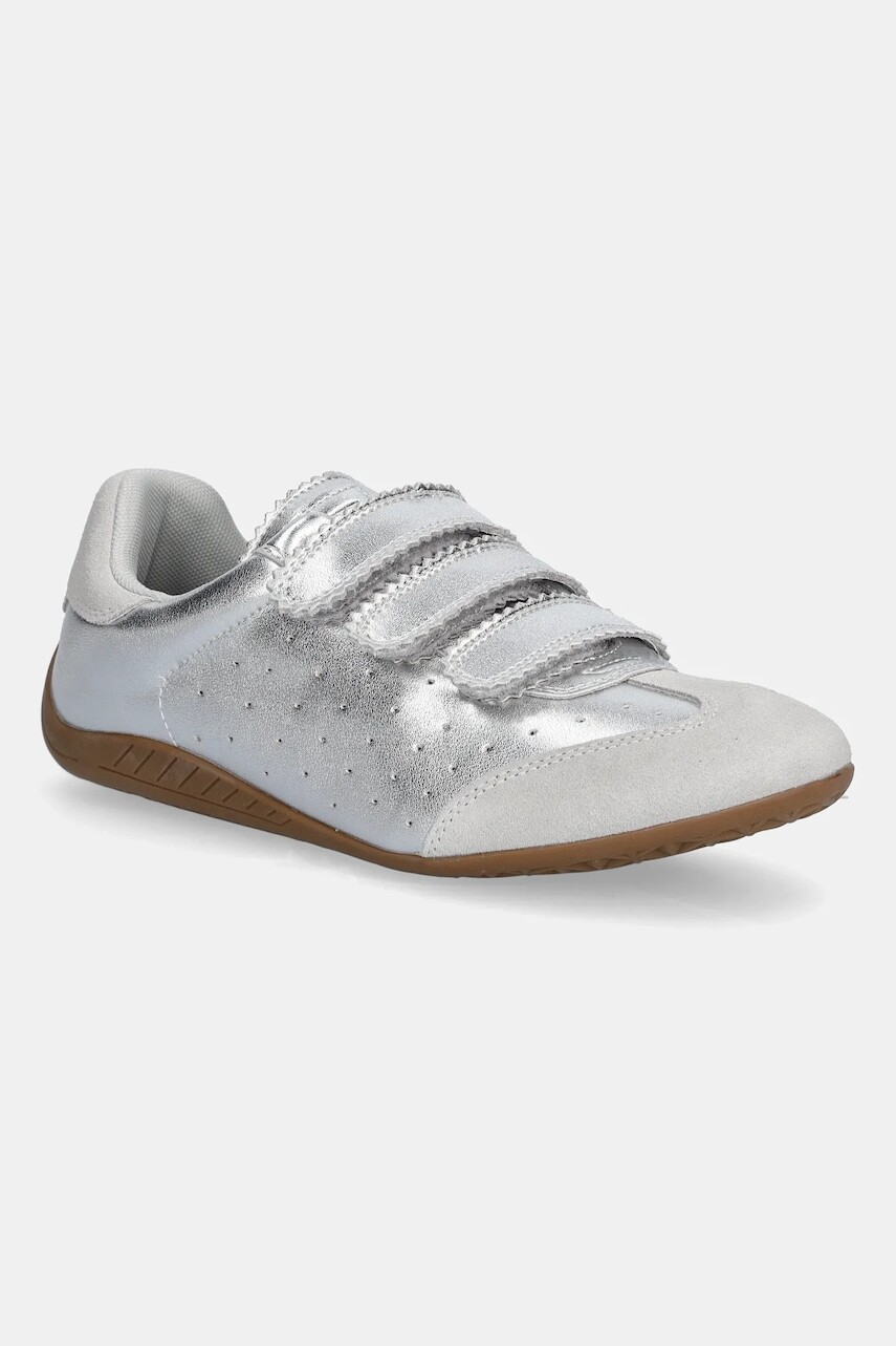 Kožené tenisky Steve Madden Flagship strieborná farba, SM11003816
