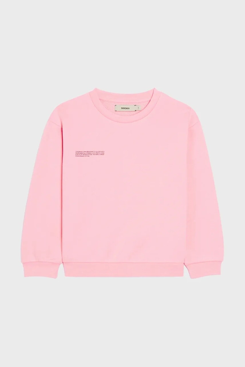 Mikina Pangaia KIDS' 365 MIDWEIGHT SWEATSHIRT ružová farba, 10000279