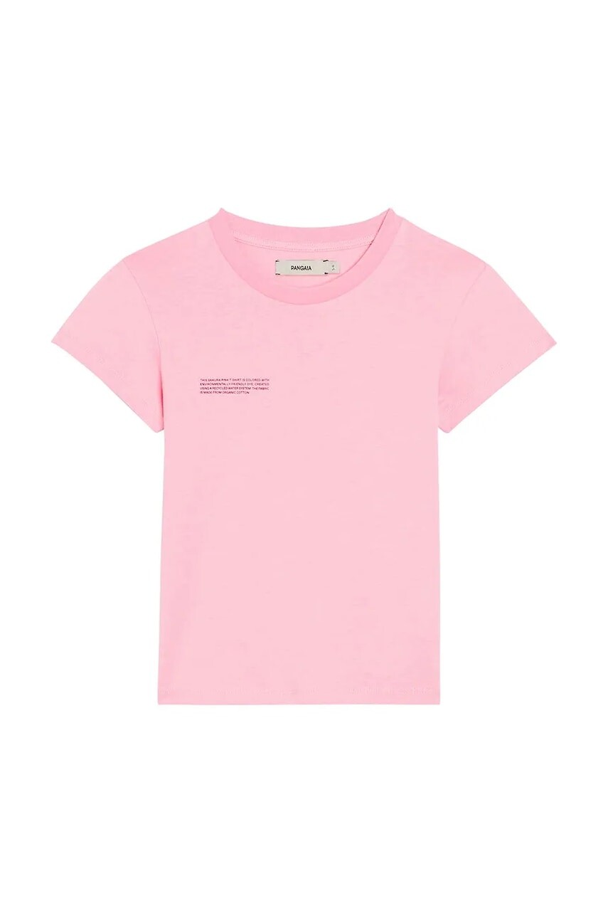 Tričko Pangaia KIDS' 365 MIDWEIGHT T-SHIRT ružová farba, 10000430
