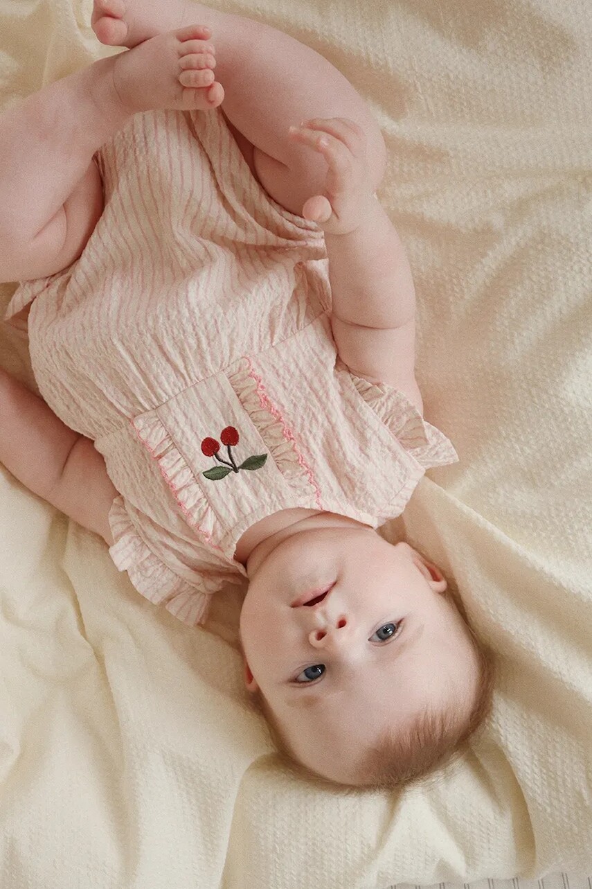 Overal Konges Sløjd ELLIE FRILL ROMPER GOTS KS103066