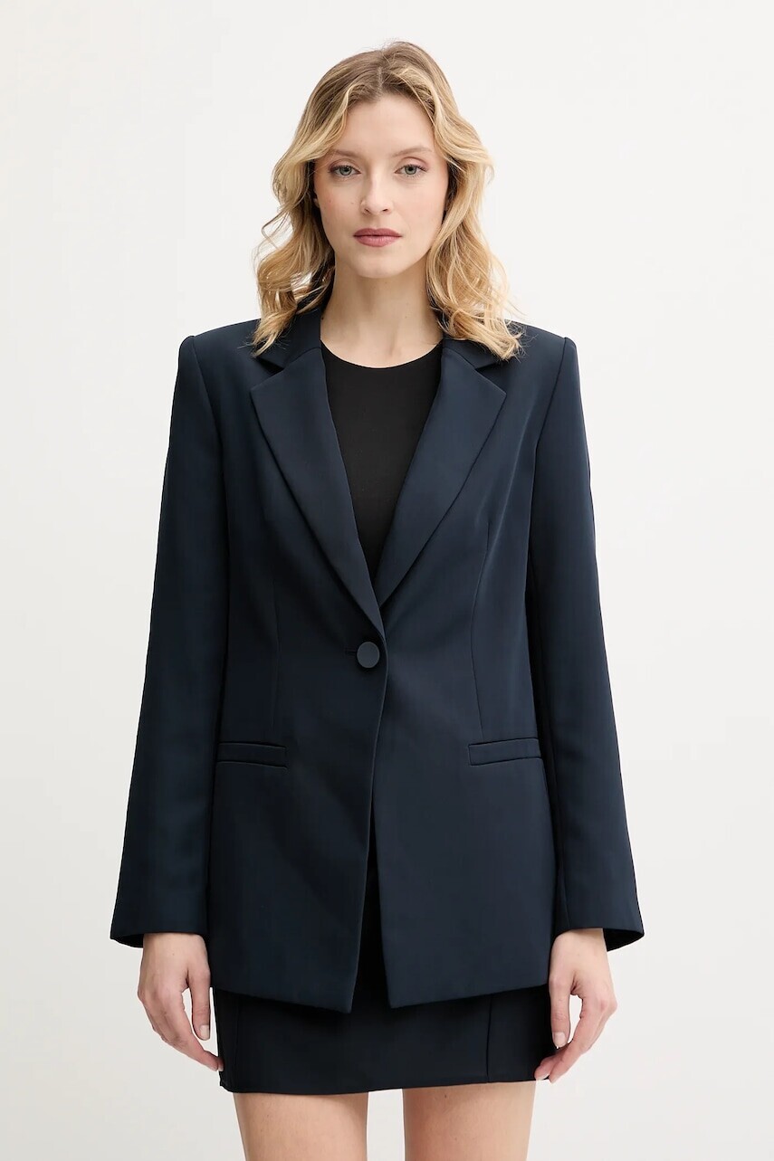 Sako Armani Exchange tmavomodrá farba, jednoradová, jednofarebná, XW000447 AF12750