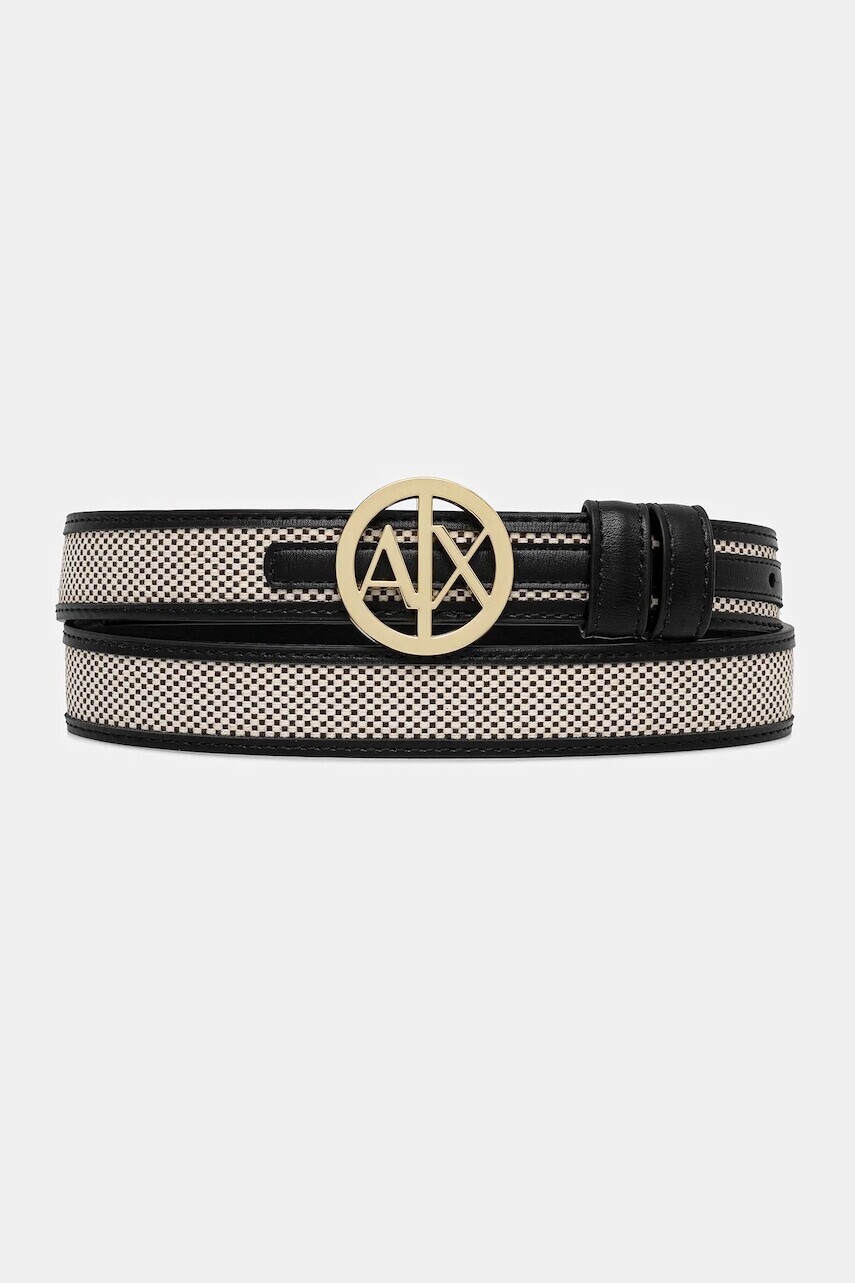 Obojstranný opasok Armani Exchange čierna farba, XW000964 AF12581