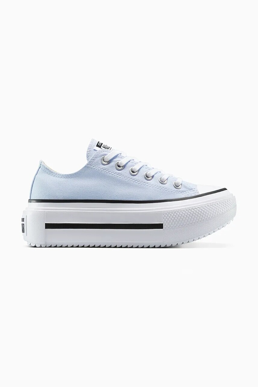 Tenisky Converse Chuck Taylor All Star Lift Double Stack modrá farba, A16285C