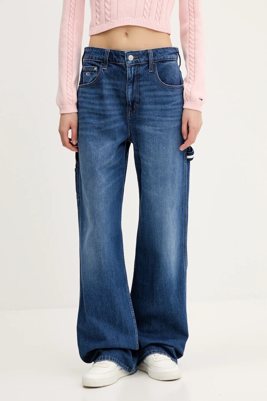 Rifle Tommy Jeans vysoký pás, DW0DW20061