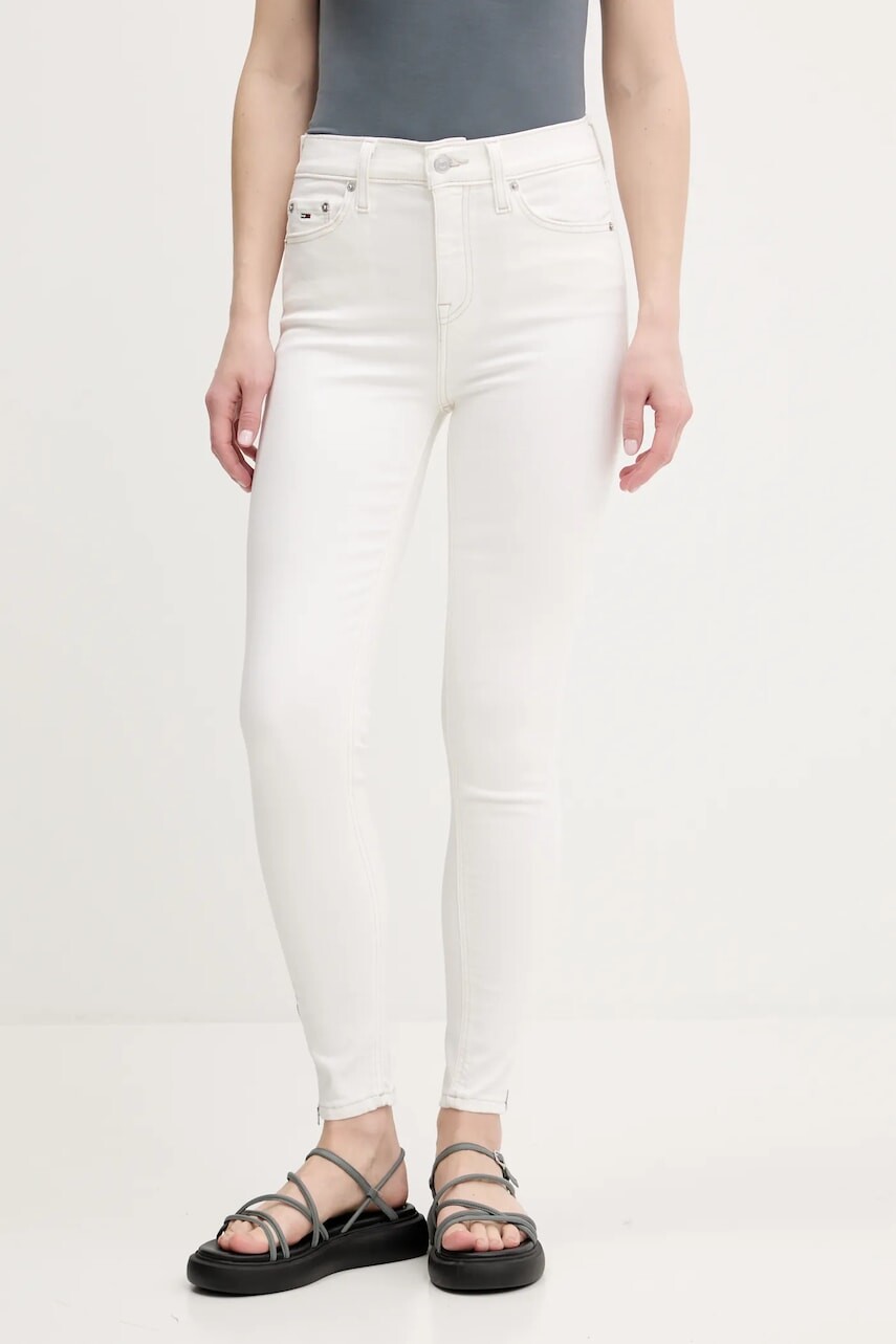 Rifle Tommy Jeans béžová farba, DW0DW20029