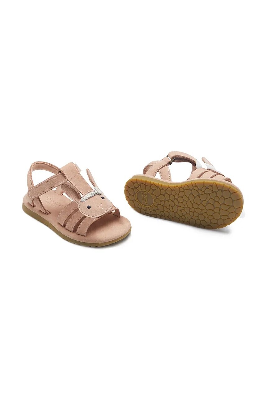 Detské kožené sandále Donsje Billey Sandals Bride ružová farba, 2028601
