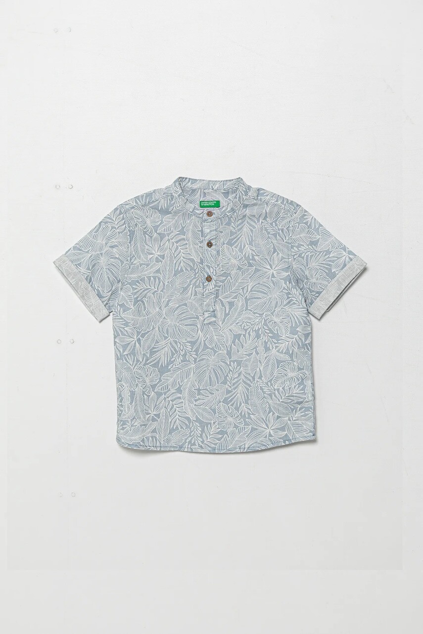 Detské bavlnené tričko United Colors of Benetton vzorované, 5OUGGQ02G