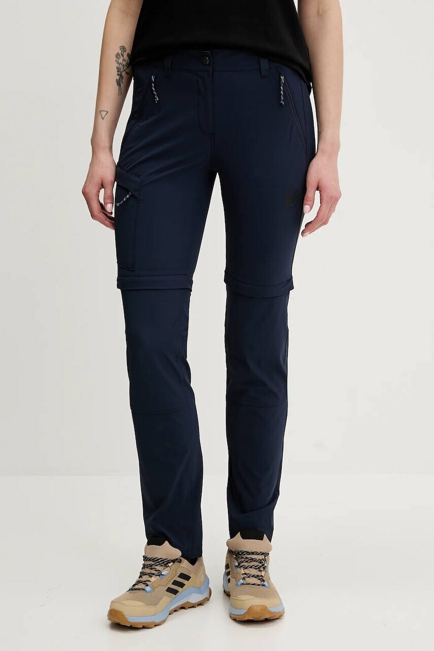 Turistické nohavice Mammut Runbold IV tmavomodrá farba, 1022-02610