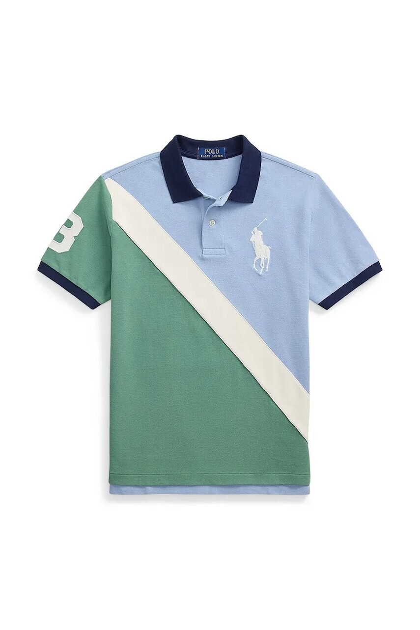 Bavlnené polo tričko Polo Ralph Lauren vzorovaná, 323861048009
