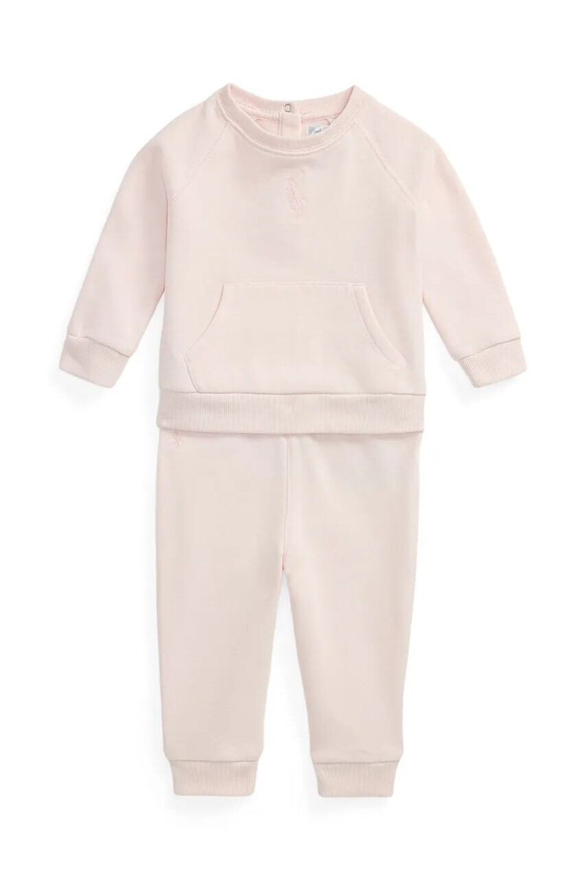 Tepláková súprava Polo Ralph Lauren ružová farba, 310975589002
