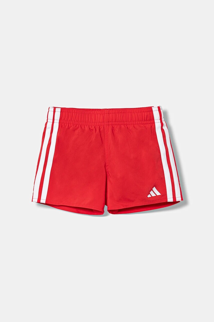Detské plavkové šortky adidas Performance červená farba, JX5038
