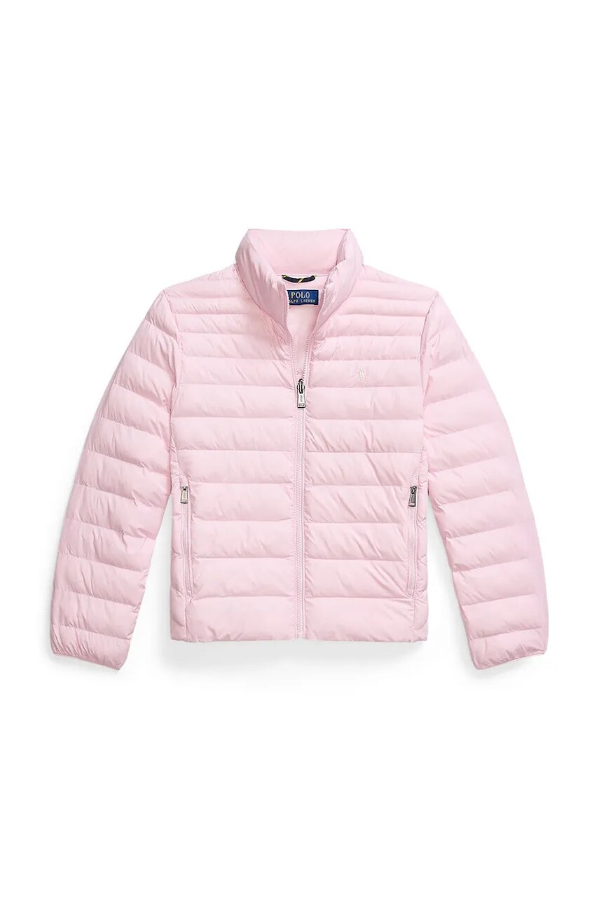 Detská bunda Polo Ralph Lauren ružová farba, 323969870003