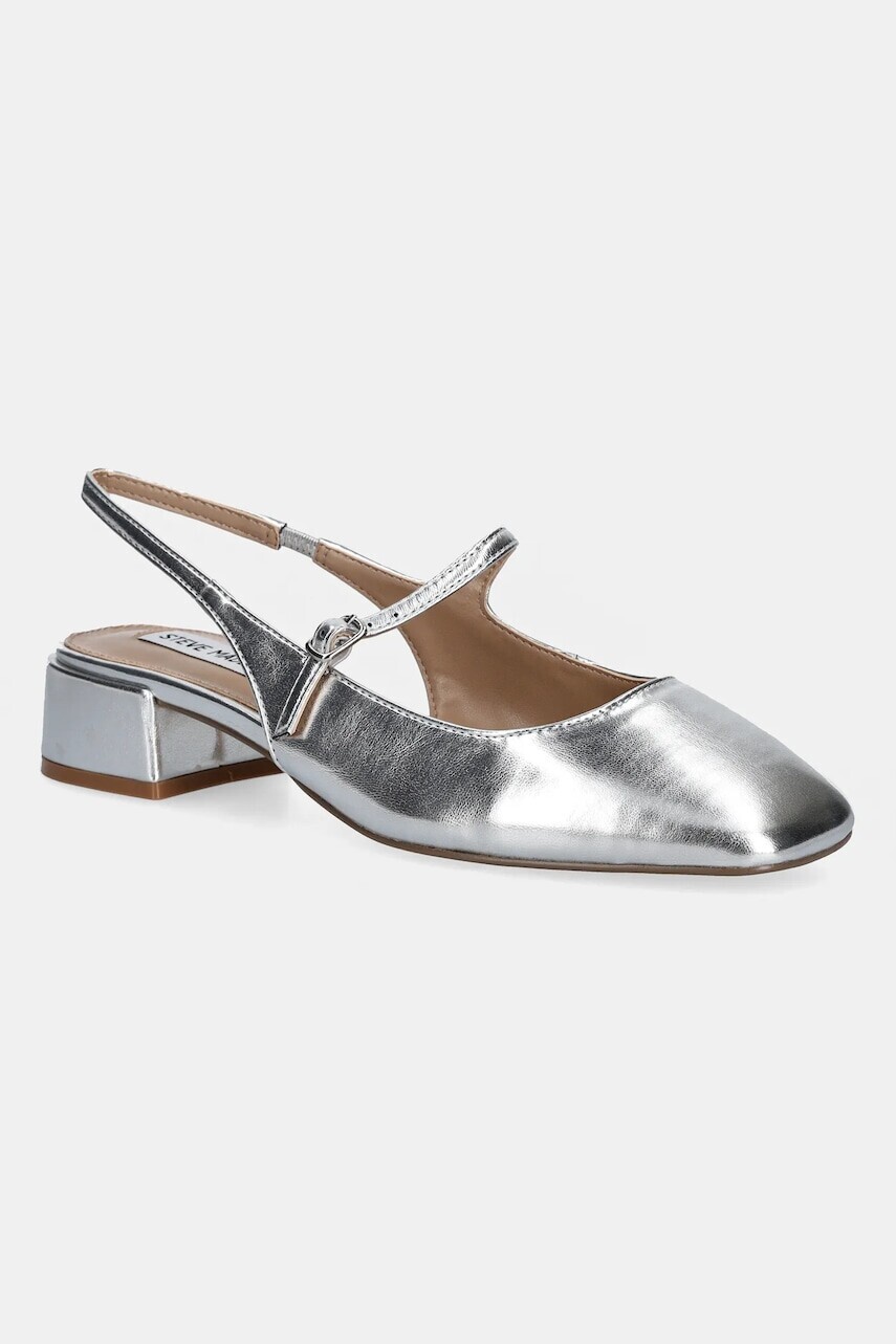 Lodičky Steve Madden Marjorie strieborná farba, na podpätku, 11003298