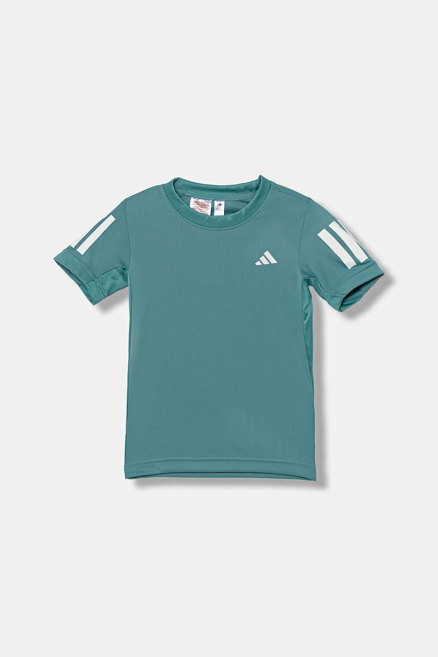 Detské tričko adidas Performance tyrkysová farba, vzorované, JX8206