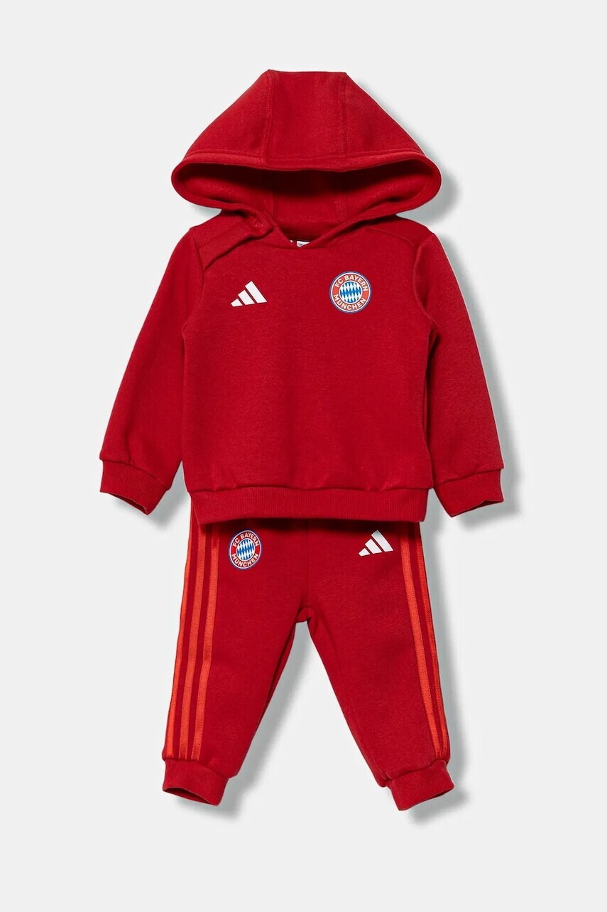 Detská tepláková súprava adidas Performance FC Bayern Munich červená farba, IT4132