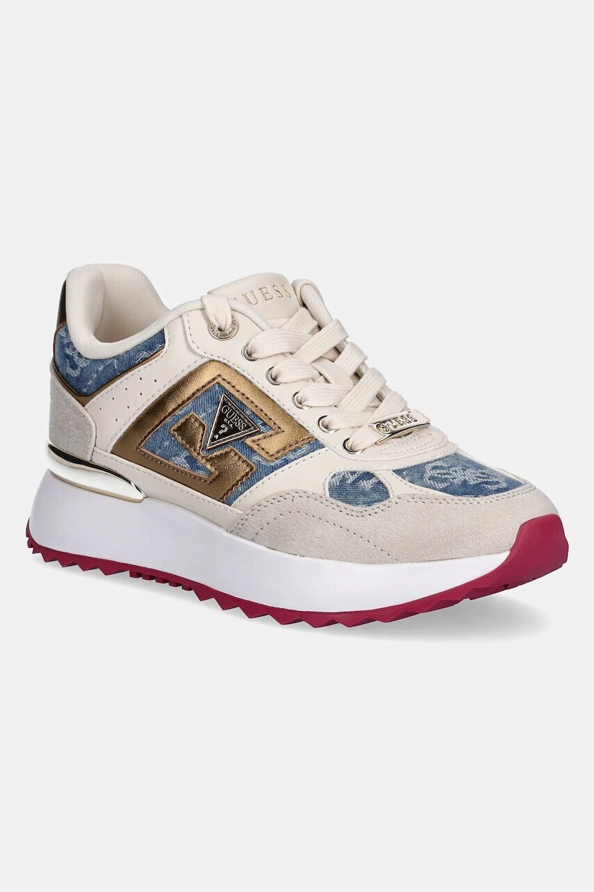 Tenisky Guess KORENZO béžová farba, FLTKOR FAL12