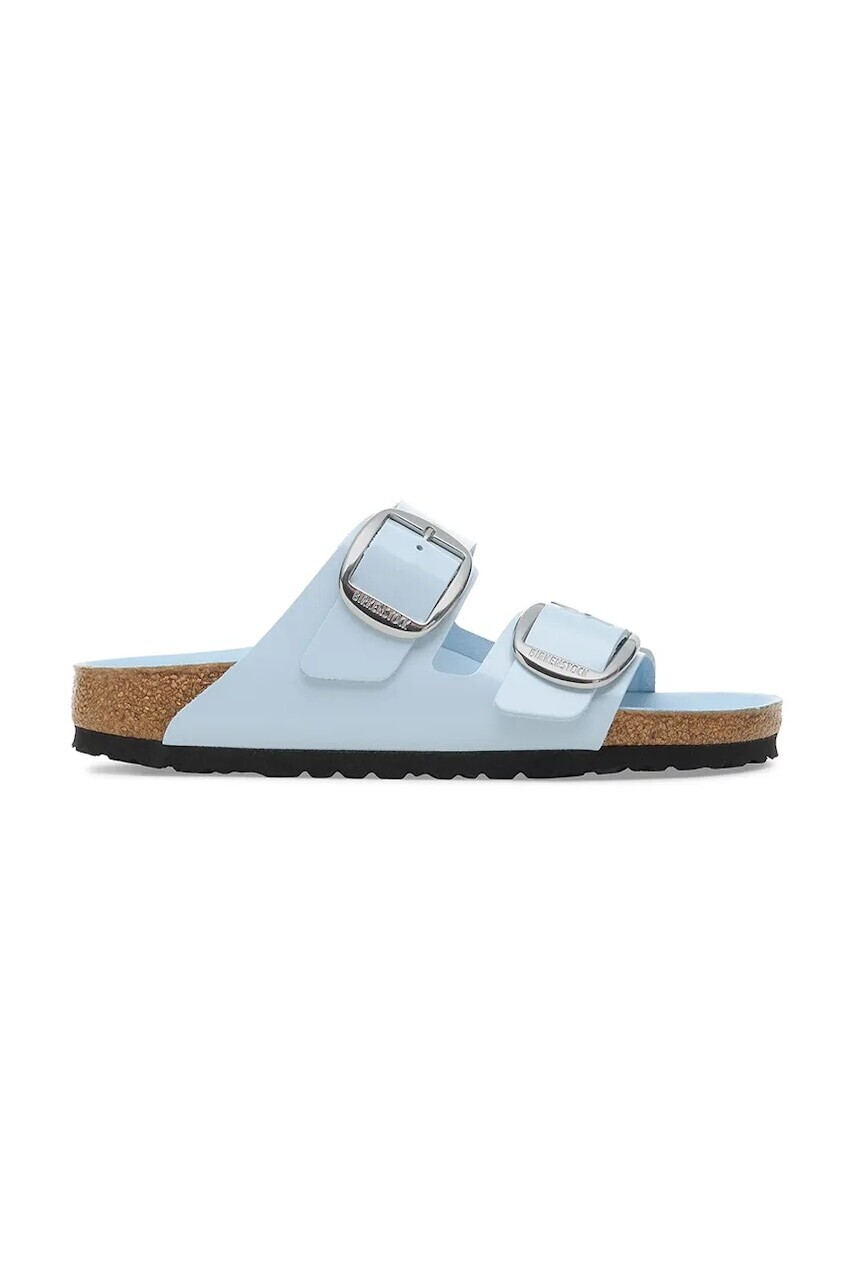 Kožené šľapky Birkenstock Arizona Big Buckle modrá farba, 1030374