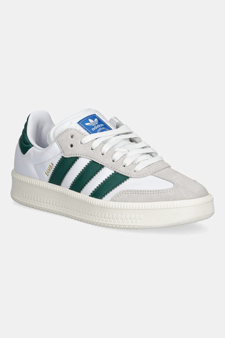 Kožené tenisky adidas Originals Samba XLG biela farba, JR0934