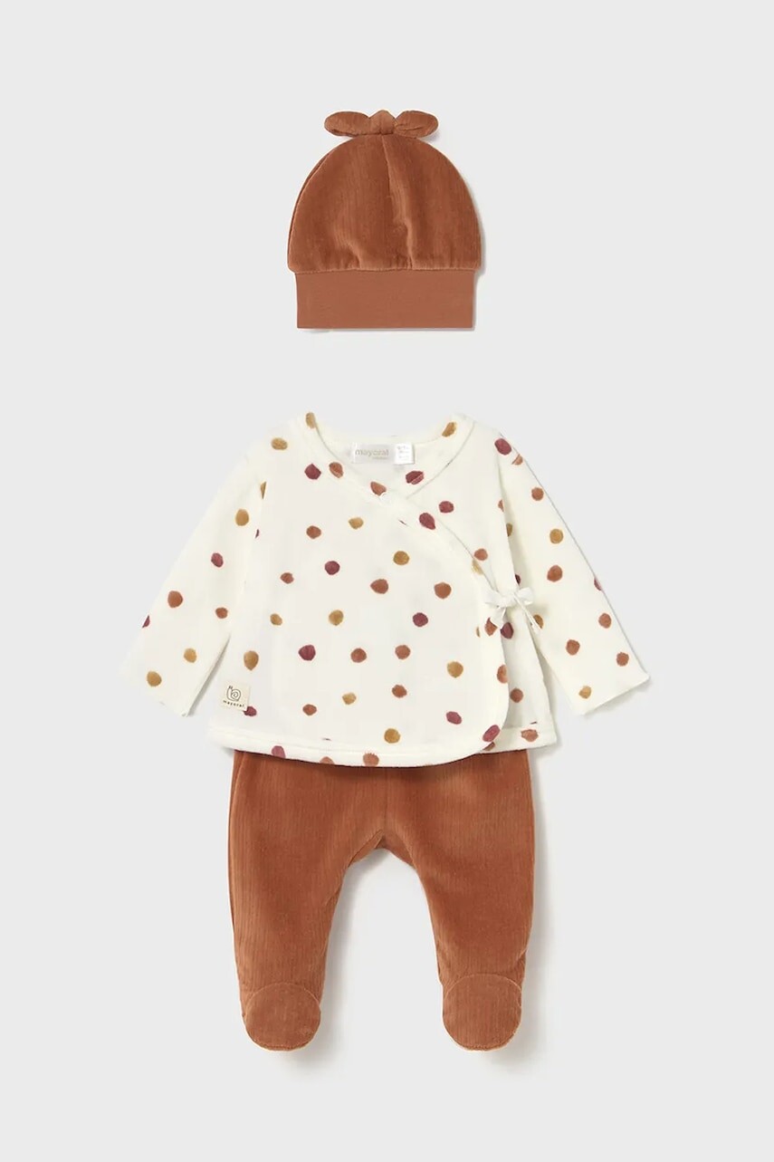 Sada pre bábätká Mayoral Newborn hnedá farba, 2559