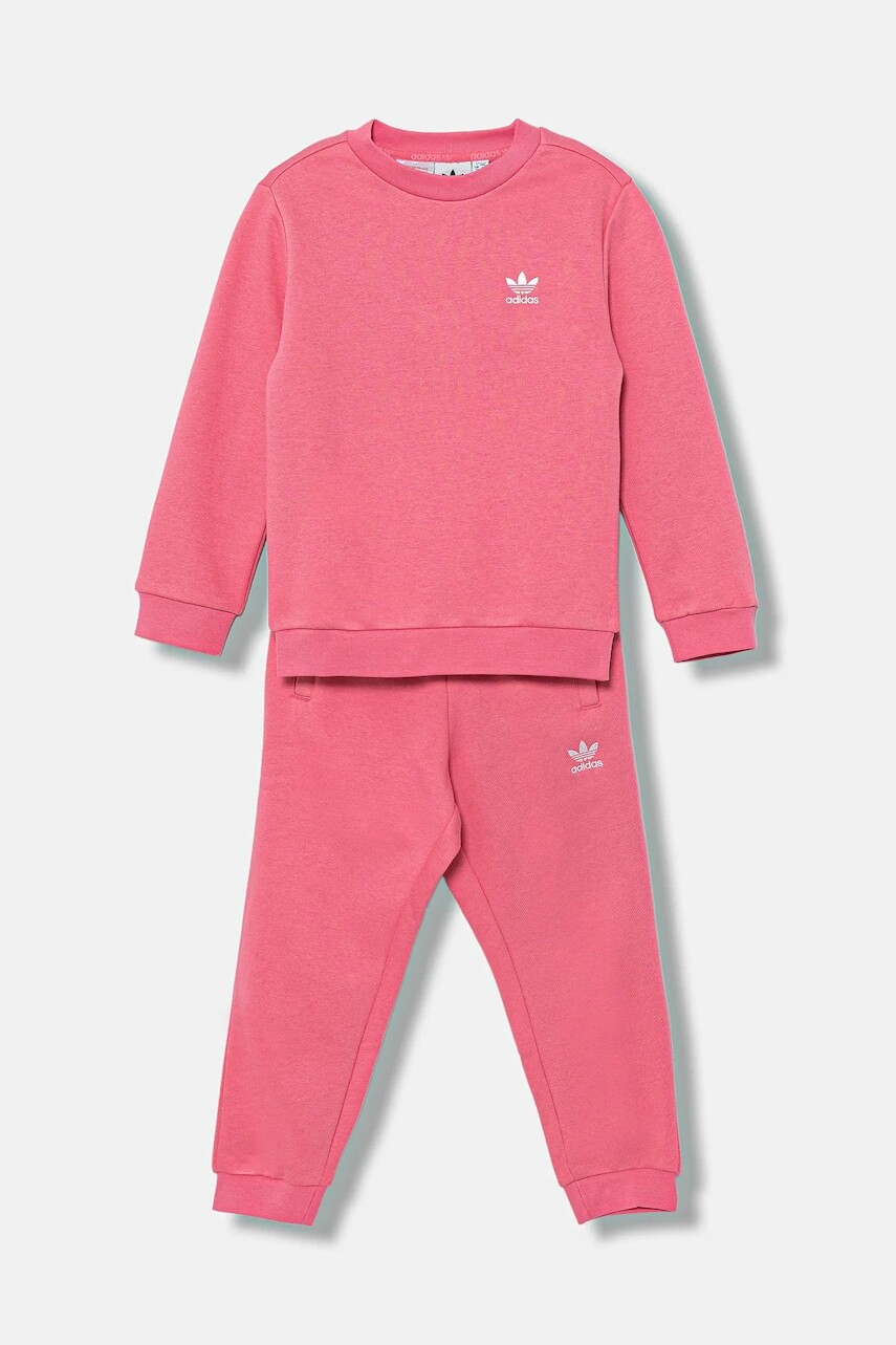 Detská tepláková súprava adidas Originals ružová farba, JY4880