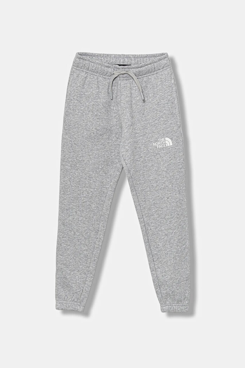 Detské tepláky The North Face TEEN REGULAR TAPERED JOGGERS šedá farba, jednofarebné, NF0A8BHTDYX1