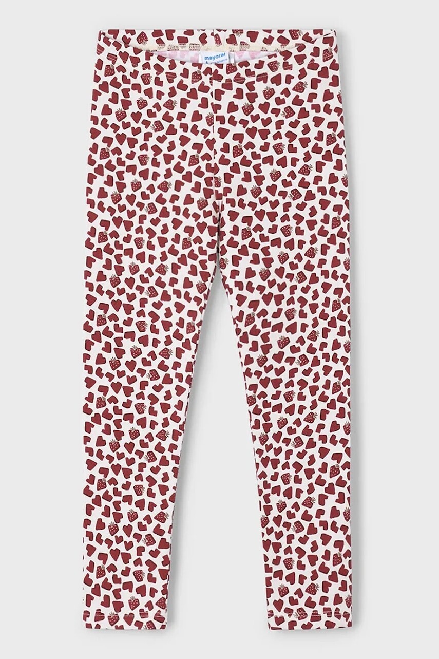 Detské legíny Mayoral červená farba, 4716