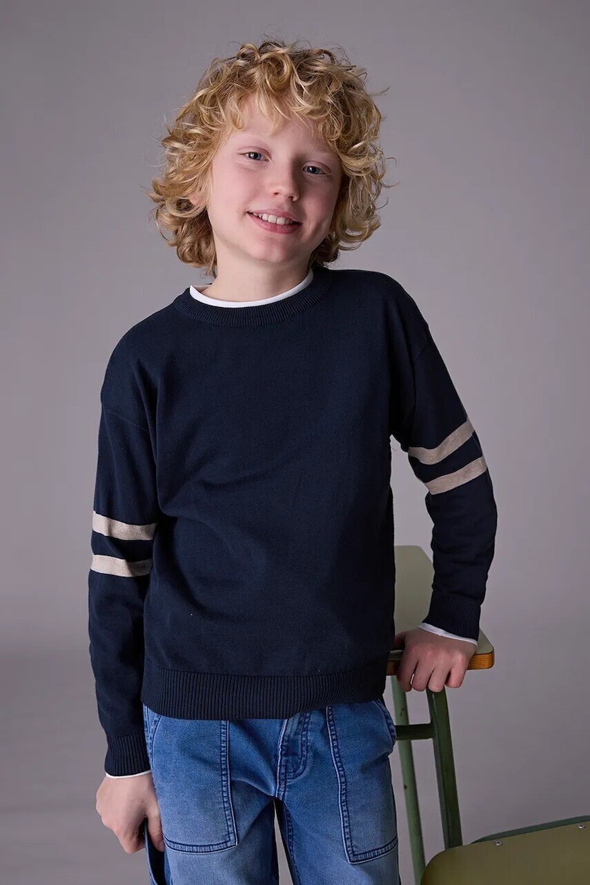 Detský sveter Mayoral tmavomodrá farba, ľahké, 7301