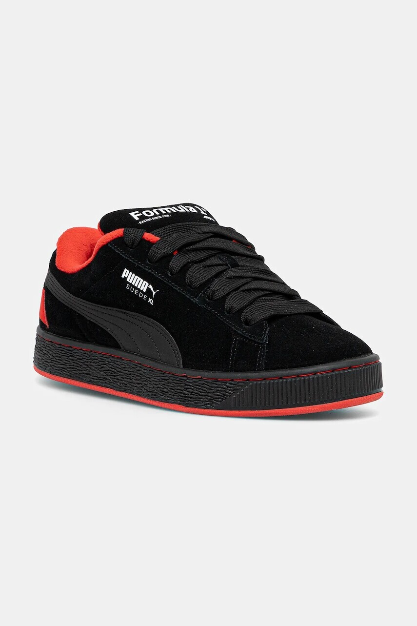 Semišové tenisky Puma F1 Suede XL 75 YRS čierna farba, 308894