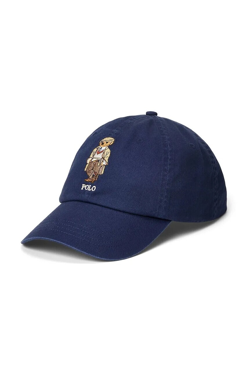 Bavlnená šiltovka Polo Ralph Lauren tmavomodrá farba, 710979192