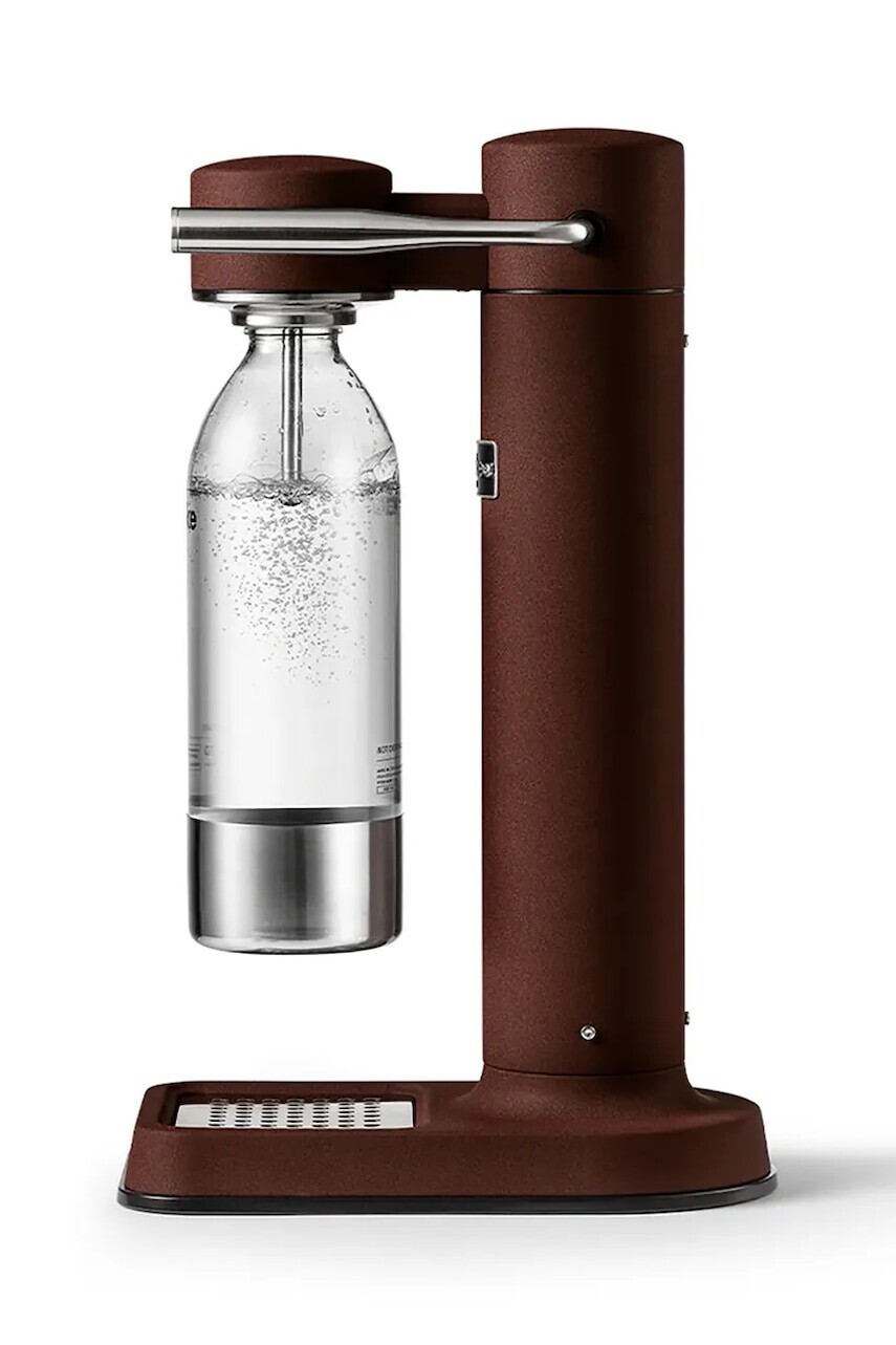 Saturátor vody Aarke Carbonator 3, 41,5 cm bordová farba