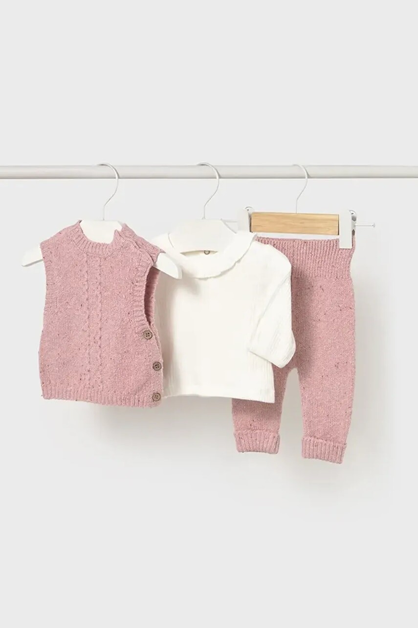 Sada pre bábätká Mayoral Newborn ružová farba, 2709