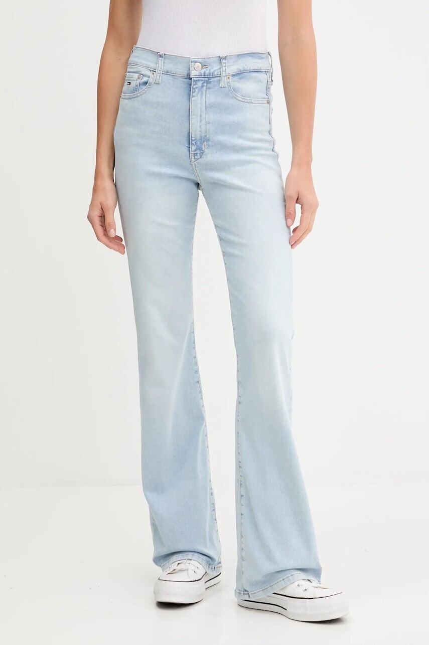 Rifle Tommy Jeans vysoký pás, DW0DW20506