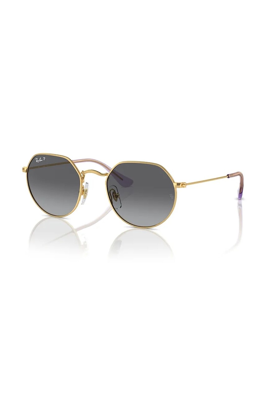 Detské slnečné okuliare Ray-Ban Junior Jack zlatá farba, 0RJ9565S-Polarized