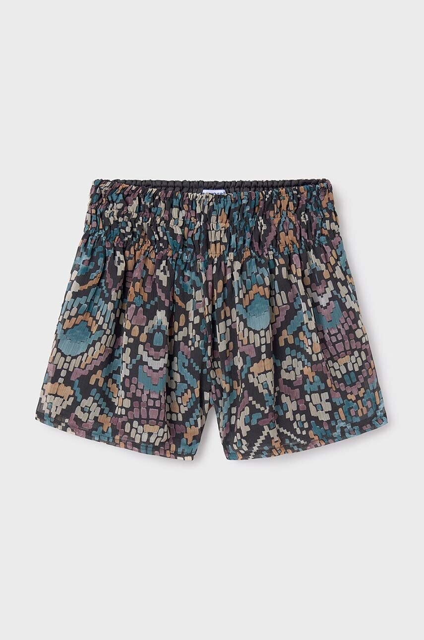 Detské krátke nohavice Mayoral šedá farba, vzorované, 7975