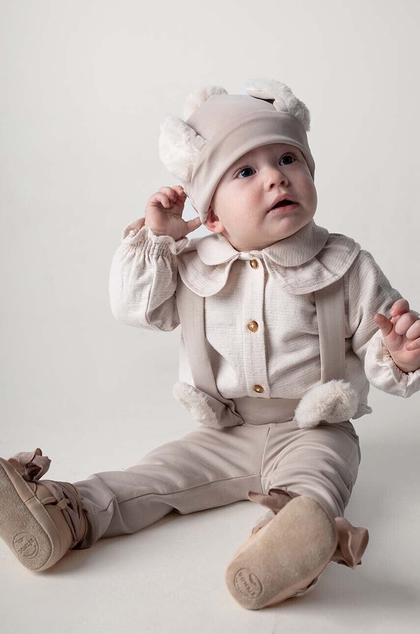 Legíny pre bábätká Donsje Sieffi Leggings Bunny béžová farba, jednofarebné, 3034602