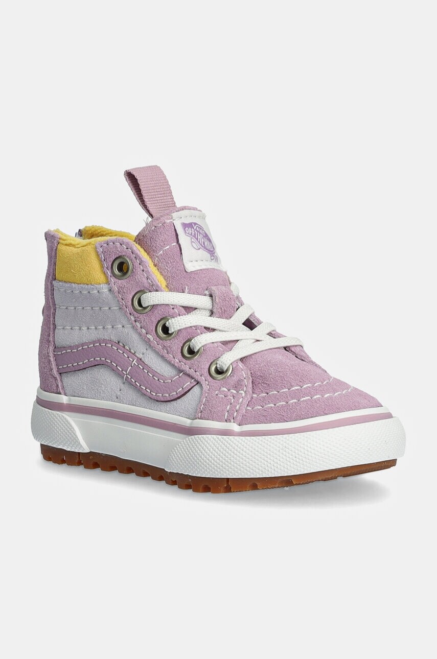 Detské semišové tenisky Vans MTE SK8-Hi Zip fialová farba, VN000D0M6GL1