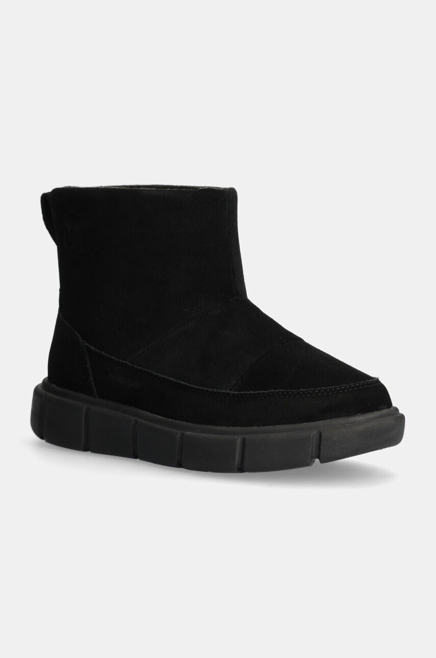Semišové snehule Sorel SOREL EXPLORER III SLIP čierna farba, 2077971010