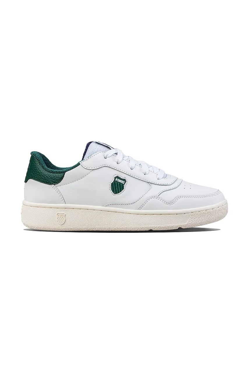 Kožené tenisky K-Swiss SLAMMSHIELD II biela farba, 04312.193.M