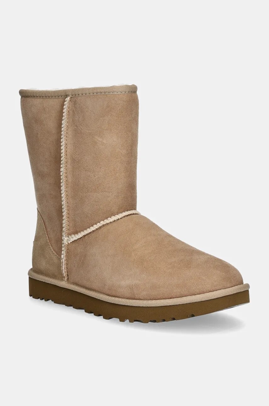 Semišové snehule UGG Classic Short II béžová farba, 1016223-SAN