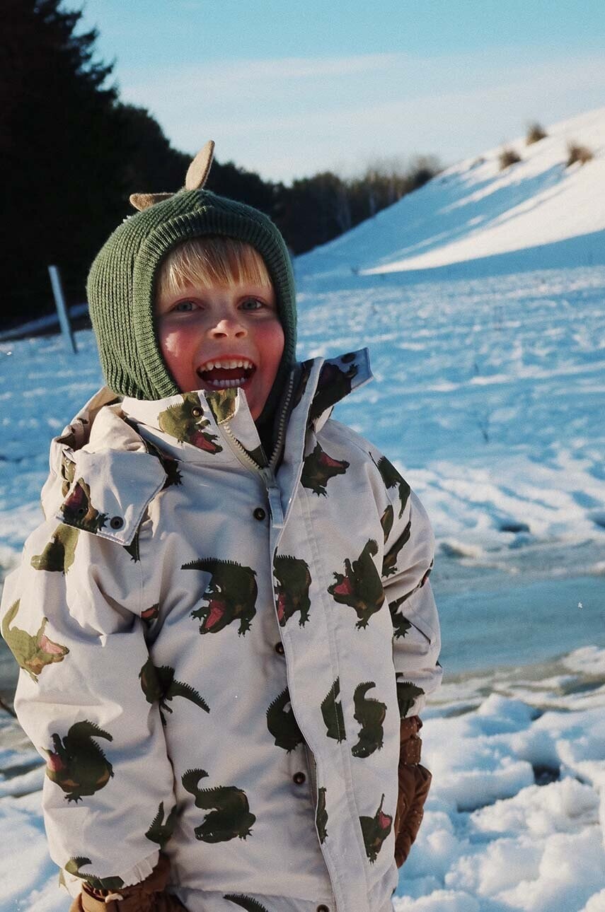 Detská bunda Konges Sløjd MISMOU JACKET béžová farba, KS101269