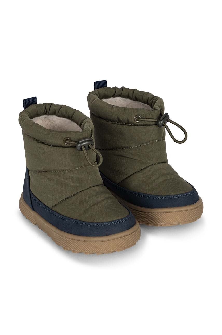 Detské zimné topánky Konges Sløjd STORMA BOOT zelená farba, KS101297