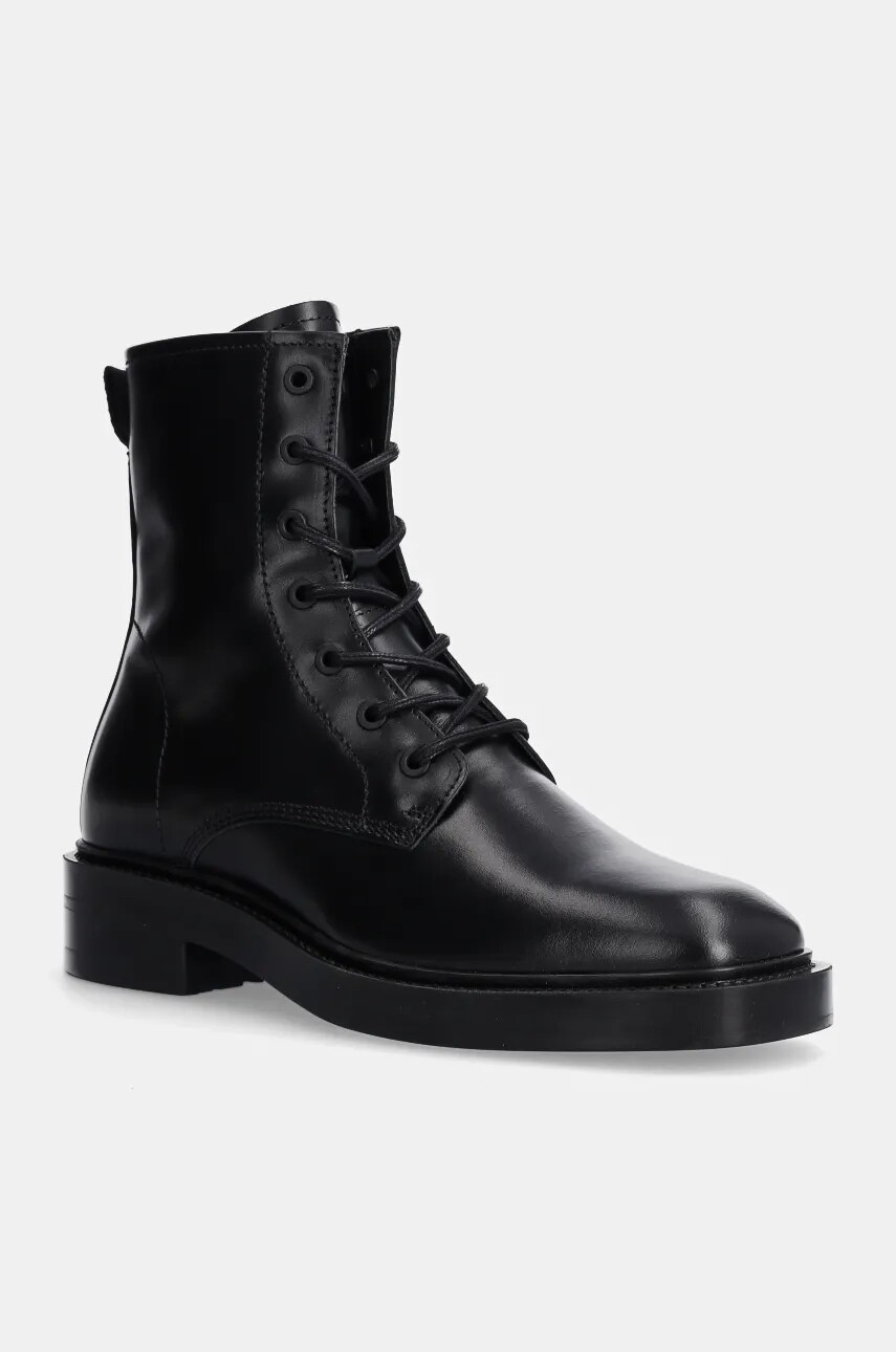 Kožené workery Gant Fallwi dámske, čierna farba, na platforme, 29541769 G00